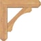 Ekena Millwork Legacy Craftsman Smooth Bracket w/ Offset Brace, Western Red Cedar, 5 1/2"W x 20"D x 20"H BKT0604X20X20LEC04SWR - alternate 2